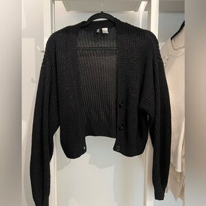 Black Knit Cardigan